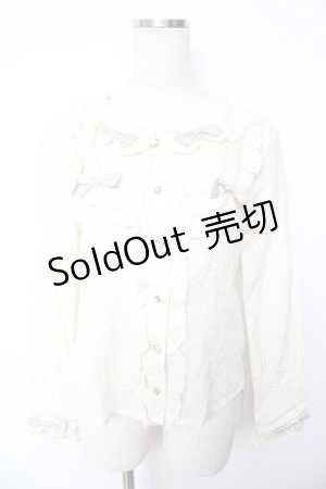 画像: BABY, THE STARS SHINE BRIGHT / キラキラブラウス  生成り Y-25-11-24-047-BA-BL-SZ-ZS