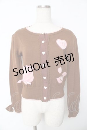 画像: Angelic Pretty / Meltyチョコレートニットカーディガン  ブラウン Y-25-11-24-052-AP-TO-SZ-ZY