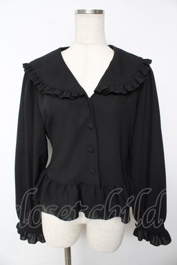 画像1: Physical Drop / セーラーオーバーブラウス  黒 Y-25-11-24-055-LO-BL-SZ-ZY (1)