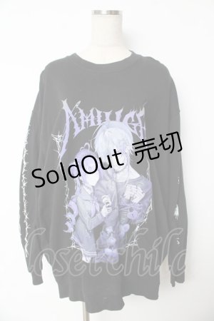 画像: Amilige / BONDイラストプリントロングTシャツ F 黒 Y-25-11-24-058-PU-TO-SZ-ZY