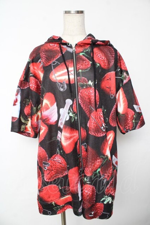 画像1: TRAVAS TOKYO / “医療系いちご”の半袖パーカー。 F ブラック Y-25-11-24-061-PU-TO-SZ-ZY (1)