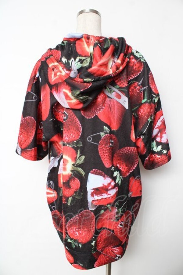 画像2: TRAVAS TOKYO / “医療系いちご”の半袖パーカー。 F ブラック Y-25-11-24-061-PU-TO-SZ-ZY (2)