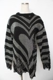 画像1: KILL STAR / Libi Sweater XS ブラック×シルバー Y-25-11-24-063-SL-TO-SZ-ZY (1)