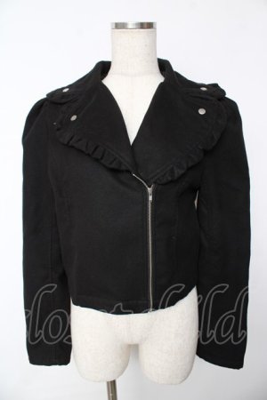 画像: Ank Rouge / ライダースジャケット  黒 Y-25-11-24-065-CA-JA-SZ-ZY