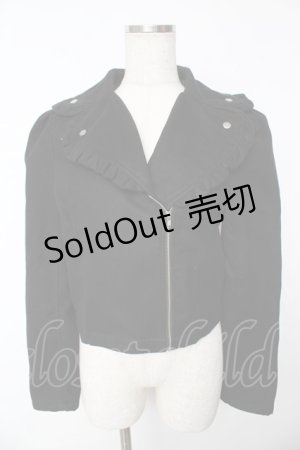 画像: Ank Rouge / ライダースジャケット  黒 Y-25-11-24-065-CA-JA-SZ-ZY