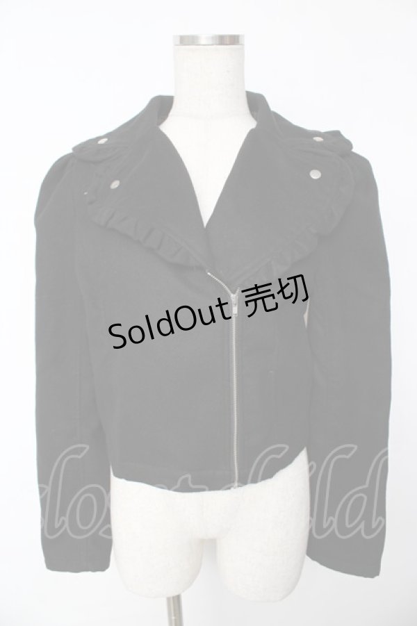 画像1: Ank Rouge / ライダースジャケット  黒 Y-25-11-24-065-CA-JA-SZ-ZY (1)