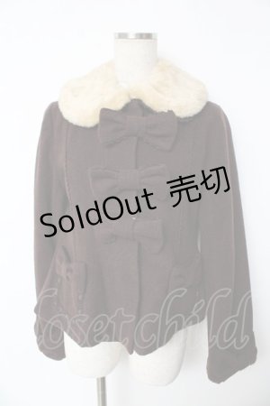 画像: Angelic Pretty / Sweet Ribbonコート  ブラウン Y-25-11-24-069-AP-CO-SZ-ZS