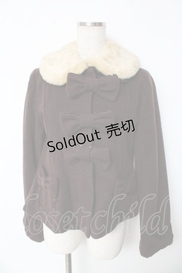 画像1: Angelic Pretty / Sweet Ribbonコート  ブラウン Y-25-11-24-069-AP-CO-SZ-ZS (1)