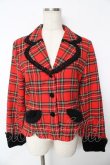 画像1: BABY, THE STARS SHINE BRIGHT / オリジナルタータンチェック天使ジャケット  赤 Y-25-11-24-070-BA-JA-SZ-ZY (1)