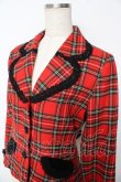 画像3: BABY, THE STARS SHINE BRIGHT / オリジナルタータンチェック天使ジャケット  赤 Y-25-11-24-070-BA-JA-SZ-ZY (3)