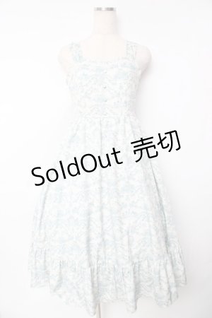 画像: m petit by misako / MSKトワルドジュイジャンパースカート S オフ×サックス Y-25-11-24-072-LO-SK-SZ-ZY