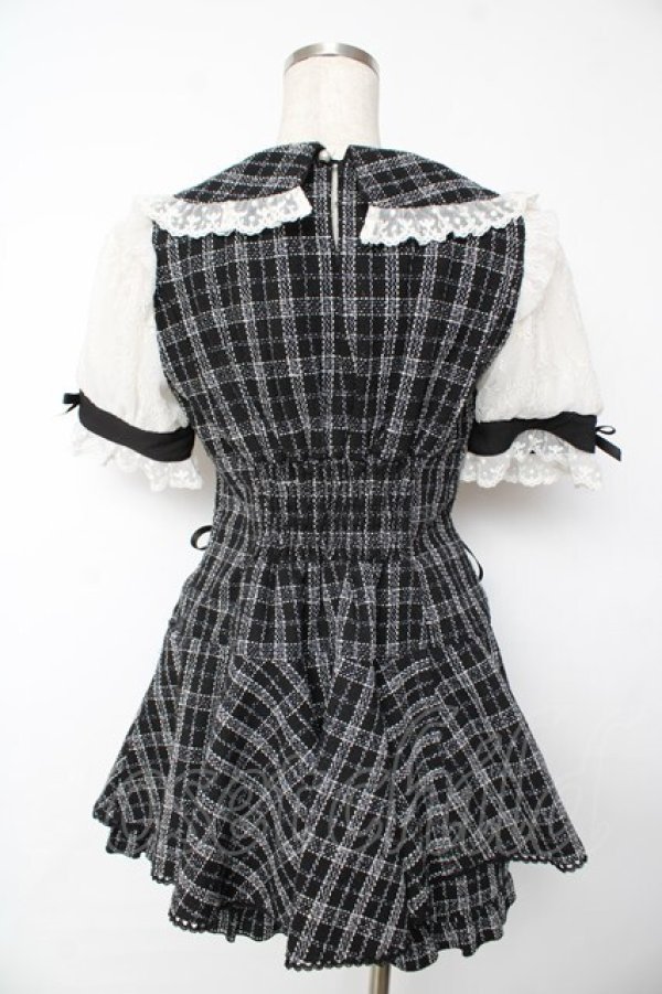 LIZ LISA / メッセージリボンツイードセットアップ 0 黒 Y-25-11-24