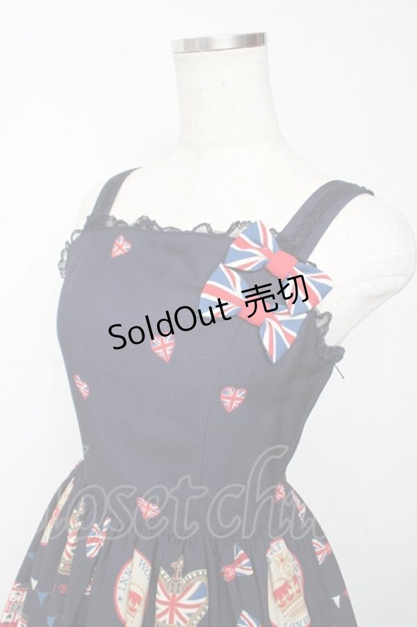 画像3: Innocent World / テディベアパレードジャンパースカート  ネイビー Y-25-11-24-081-IW-OP-SZ-ZY (3)