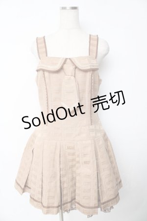 画像: Angelic Pretty /  Royal Chocolateローウエストジャンパースカート  ブラウン Y-25-11-24-084-AP-OP-SZ-ZI