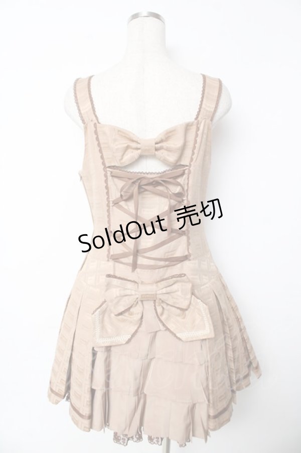 画像2: Angelic Pretty /  Royal Chocolateローウエストジャンパースカート  ブラウン Y-25-11-24-084-AP-OP-SZ-ZI (2)