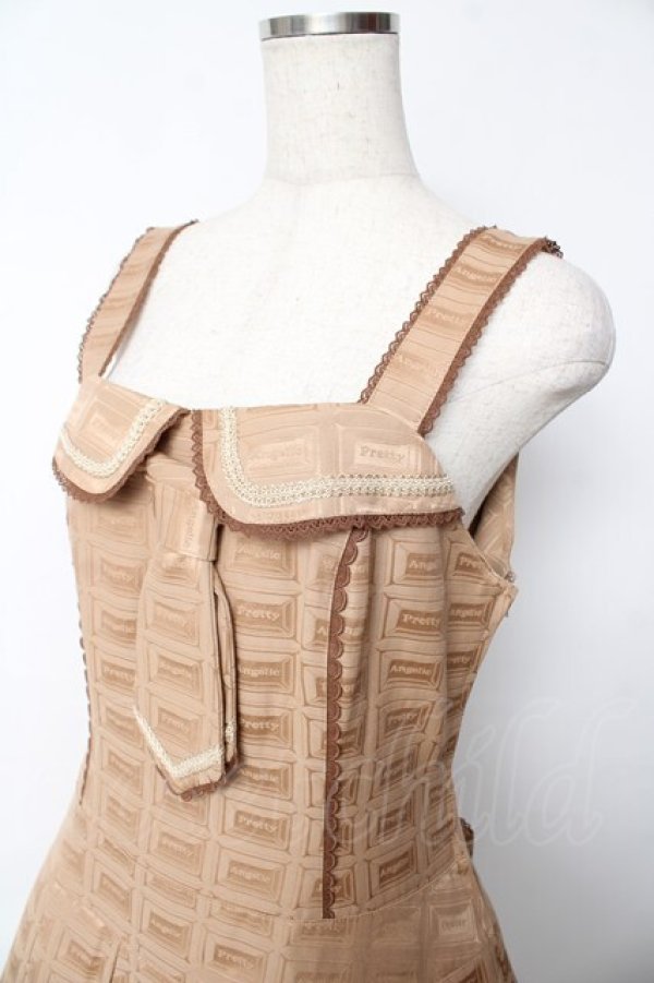 画像3: Angelic Pretty /  Royal Chocolateローウエストジャンパースカート  ブラウン Y-25-11-24-084-AP-OP-SZ-ZY (3)