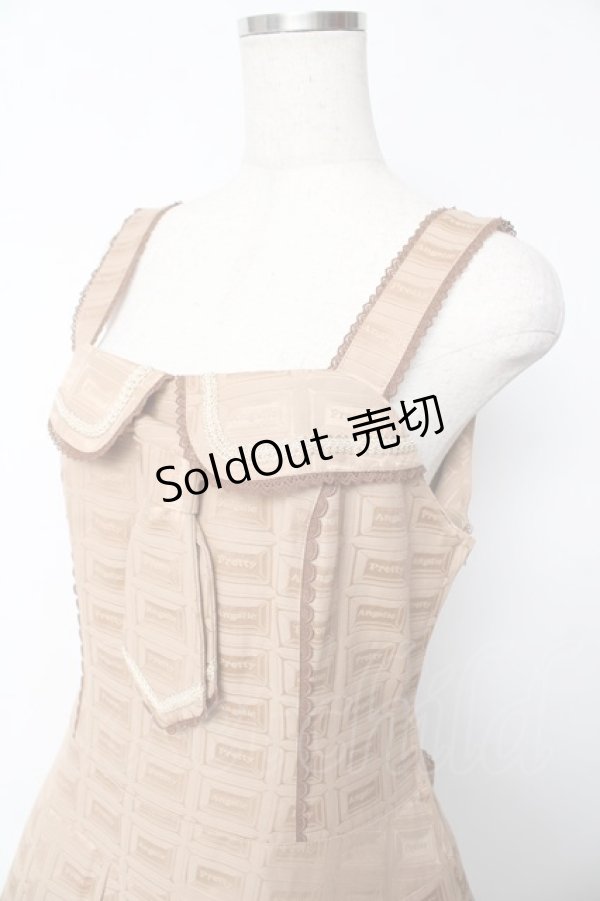 画像3: Angelic Pretty /  Royal Chocolateローウエストジャンパースカート  ブラウン Y-25-11-24-084-AP-OP-SZ-ZI (3)