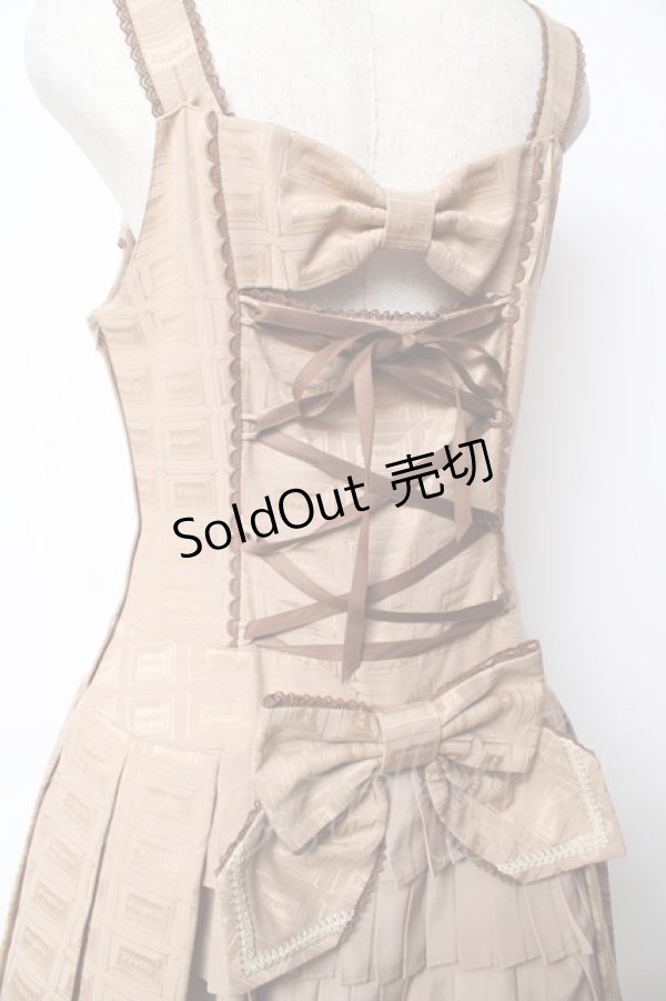 画像4: Angelic Pretty /  Royal Chocolateローウエストジャンパースカート  ブラウン Y-25-11-24-084-AP-OP-SZ-ZI (4)