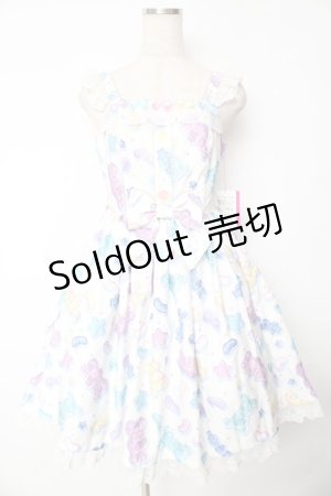 画像: Angelic Pretty / Jelly Candy Toysジャンパースカート  白 Y-25-11-24-087-AP-OP-SZ-ZY