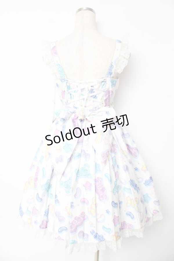 画像2: Angelic Pretty / Jelly Candy Toysジャンパースカート  白 Y-25-11-24-087-AP-OP-SZ-ZY (2)