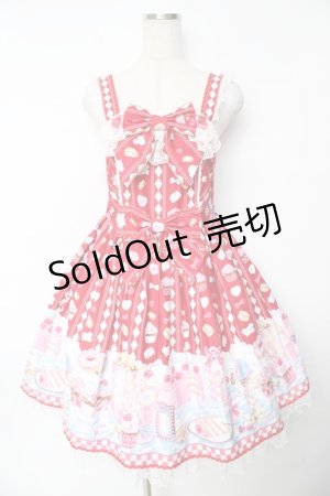 画像: Angelic Pretty / Diner Dollジャンパースカート  赤 Y-25-11-24-090-AP-OP-SZ-ZY