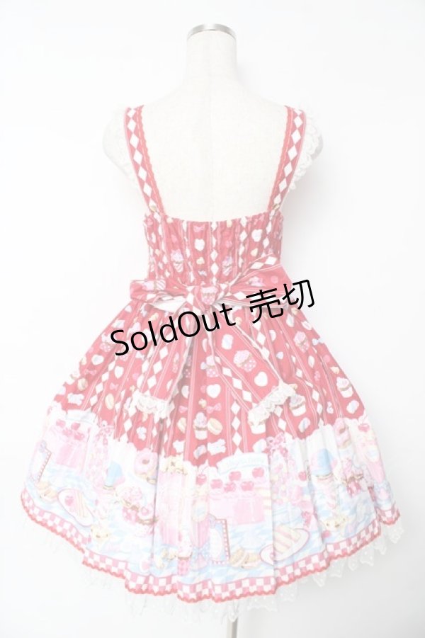 画像2: Angelic Pretty / Diner Dollジャンパースカート  赤 Y-25-11-24-090-AP-OP-SZ-ZY (2)