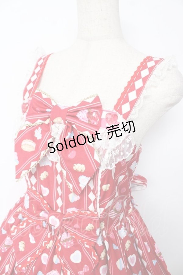 画像3: Angelic Pretty / Diner Dollジャンパースカート  赤 Y-25-11-24-090-AP-OP-SZ-ZY (3)