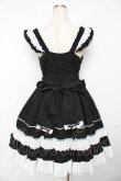画像2: Angelic Pretty / Sweetフリルジャンパースカート  黒×白 Y-25-11-24-094-AP-OP-SZ-ZS (2)