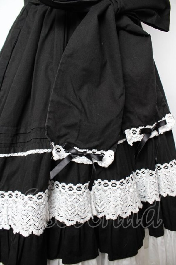 Angelic Pretty / Sweetフリルジャンパースカート 黒×白 Y-25-11-24