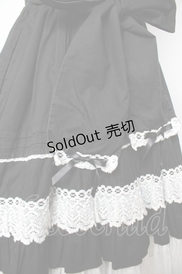 画像5: Angelic Pretty / Sweetフリルジャンパースカート  黒×白 Y-25-11-24-094-AP-OP-SZ-ZS (5)