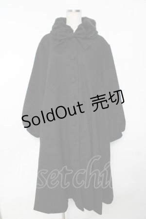 画像: m petit by misako / AM*リボンコート 4L 中黒 Y-25-11-24-097-LO-CO-SZ-ZY