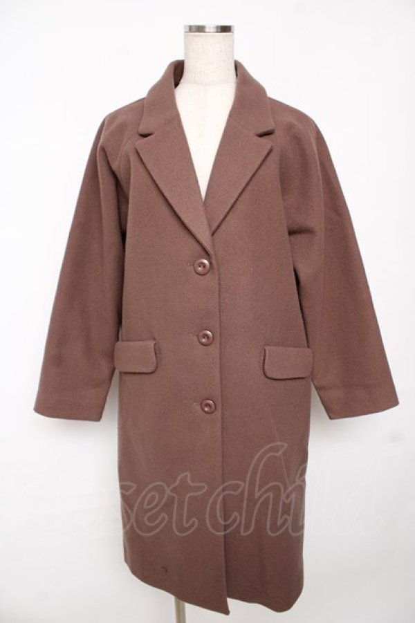画像1: F&A / ビッグチェスターコート F モカブラウン Y-25-11-24-100-LO-CO-SZ-ZY (1)