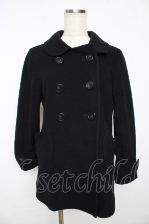 画像: MILK / ハートピーコート  ブラック Y-25-11-24-102-ML-CO-SZ-ZY