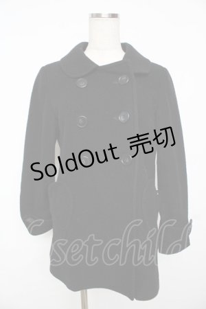 画像: MILK / ハートピーコート  ブラック Y-25-11-24-102-ML-CO-SZ-ZY