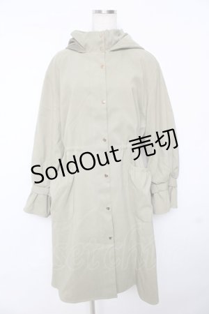 画像: axes femme / バックプリーツロングモッズ M カーキ Y-25-11-24-109-AX-CO-SZ-ZI