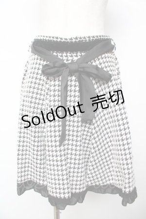 画像: axes femme / チドリ柄カットスカート M クロ Y-25-11-24-119-AX-SK-SZ-ZI