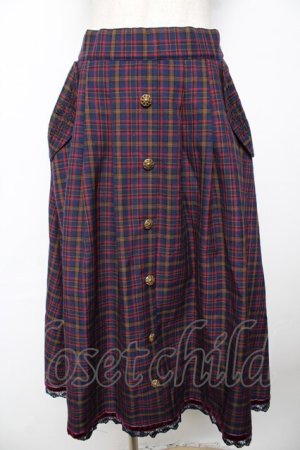 画像: axes femme / HOUSEofTARTANコラボ/タータンチェックスカート M コン Y-25-11-24-125-AX-SK-SZ-ZY