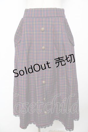 画像: axes femme / HOUSEofTARTANコラボ/タータンチェックスカート M コン Y-25-11-24-125-AX-SK-SZ-ZY