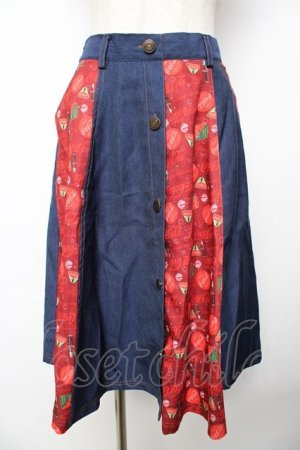 画像: axes femme POETIQUE / コカコーラ切替スカート M 赤 Y-25-11-24-129-AX-SK-SZ-ZY