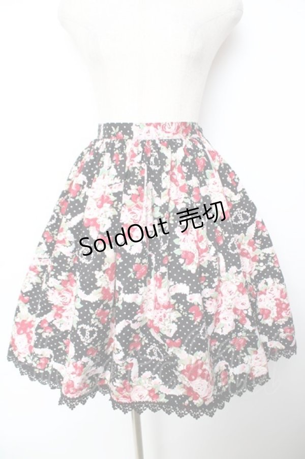 BABY, THE STARS SHINE BRIGHT / シュガーブーケスカート 黒 Y-25-11