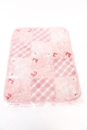 画像: PINK HOUSE / バラ園うさぎ柄パッチワークプリントトラベルケース  ピンク Y-25-11-24-027-LO-ZA-SZ-ZY