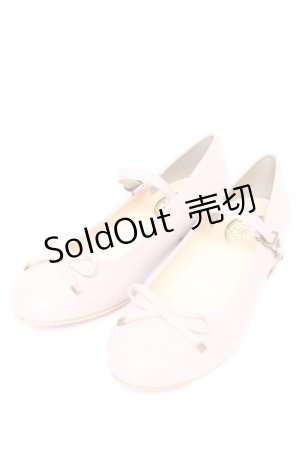 画像: F&A / ストラップ付きリボンバレエシューズ M ピンク Y-25-11-24-028-LO-SH-SZ-ZY