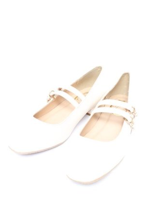 画像: F&A / ダブルストラップスクエアトゥパンプス M アイボリー Y-25-11-24-029-LO-SH-SZ-ZY