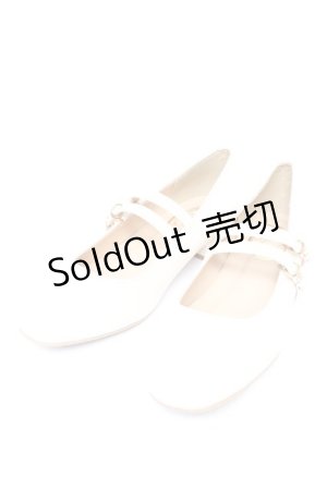 画像: F&A / ダブルストラップスクエアトゥパンプス M アイボリー Y-25-11-24-029-LO-SH-SZ-ZY