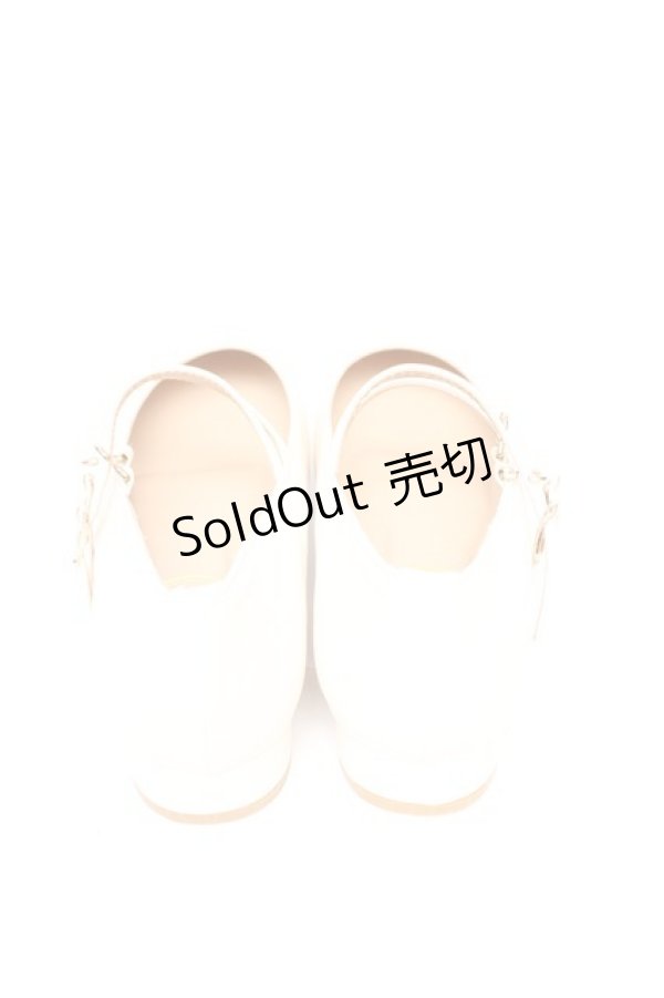 画像3: F&A / ダブルストラップスクエアトゥパンプス M アイボリー Y-25-11-24-029-LO-SH-SZ-ZY (3)