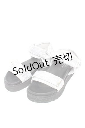 画像: 【SALE】axes femme / レース重ねベルトスポサン S グレー Y-25-11-24-030-AX-SH-SZ-ZTK001