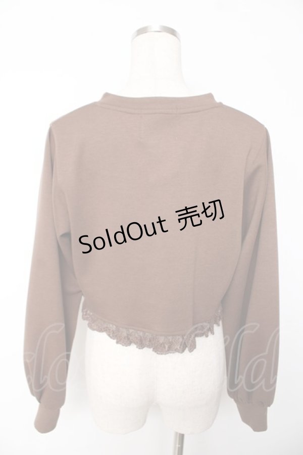 画像2: m petit by misako / MSKバラBフリルボレロ S 中茶 Y-25-11-24-035-LO-TO-SZ-ZY (2)