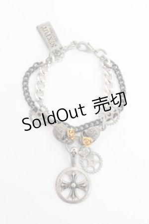 画像: SEX POT ReVeNGe / 歯車ブレスレット  シルバー Y-25-11-26-004-SP-AC-SZ-ZY