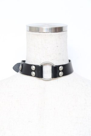 画像: SEX POT ReVeNGe / リングベルトチョーカー  黒 Y-25-11-26-005-SP-AC-SZ-ZY