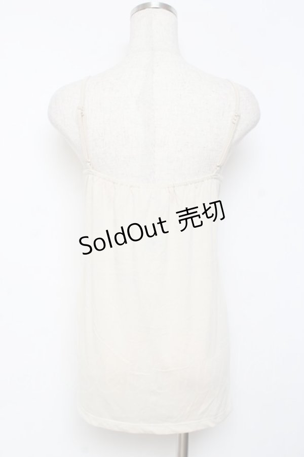 画像2: axes femme / はしごレースリボンキャミソール M 生成り Y-25-11-26-035-AX-TO-SZ-ZY (2)